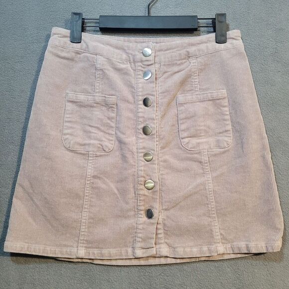 Charlotte Russe Light Brown Corduroy Mini Skirt Women's Medium - Picture 1 of 3